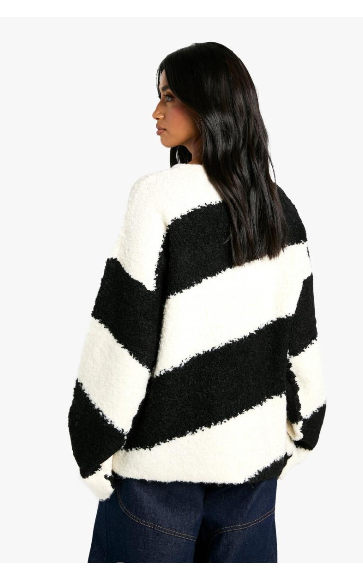 Трикотажний джемпер Petite Borg у діагональні смужки