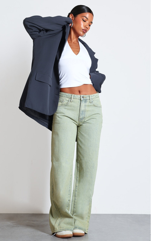 Вінтажні широкі джинси з низькою посадкою