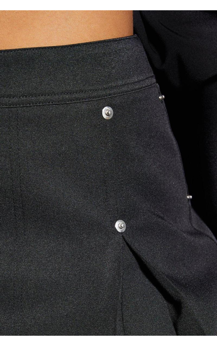 Закладена деталь плісирована індивідуальна міні -спідниця