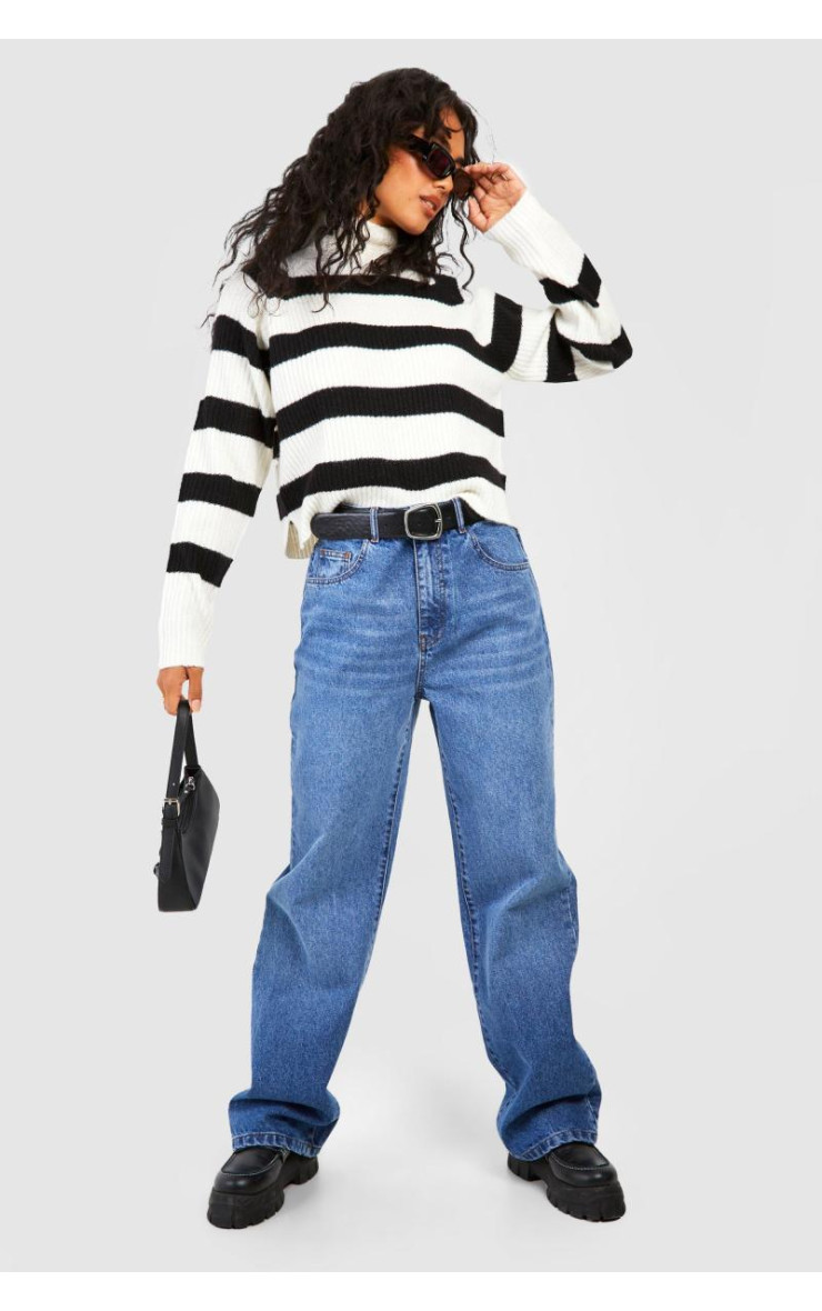 М’який в’язаний джемпер у смужку