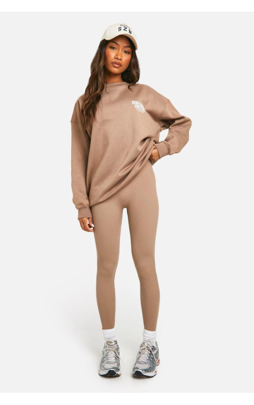 Структуровані безшовні ребристі легінси