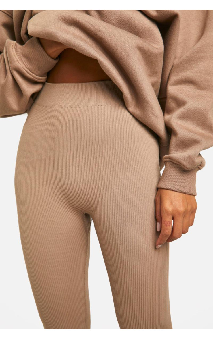 Структуровані безшовні ребристі легінси