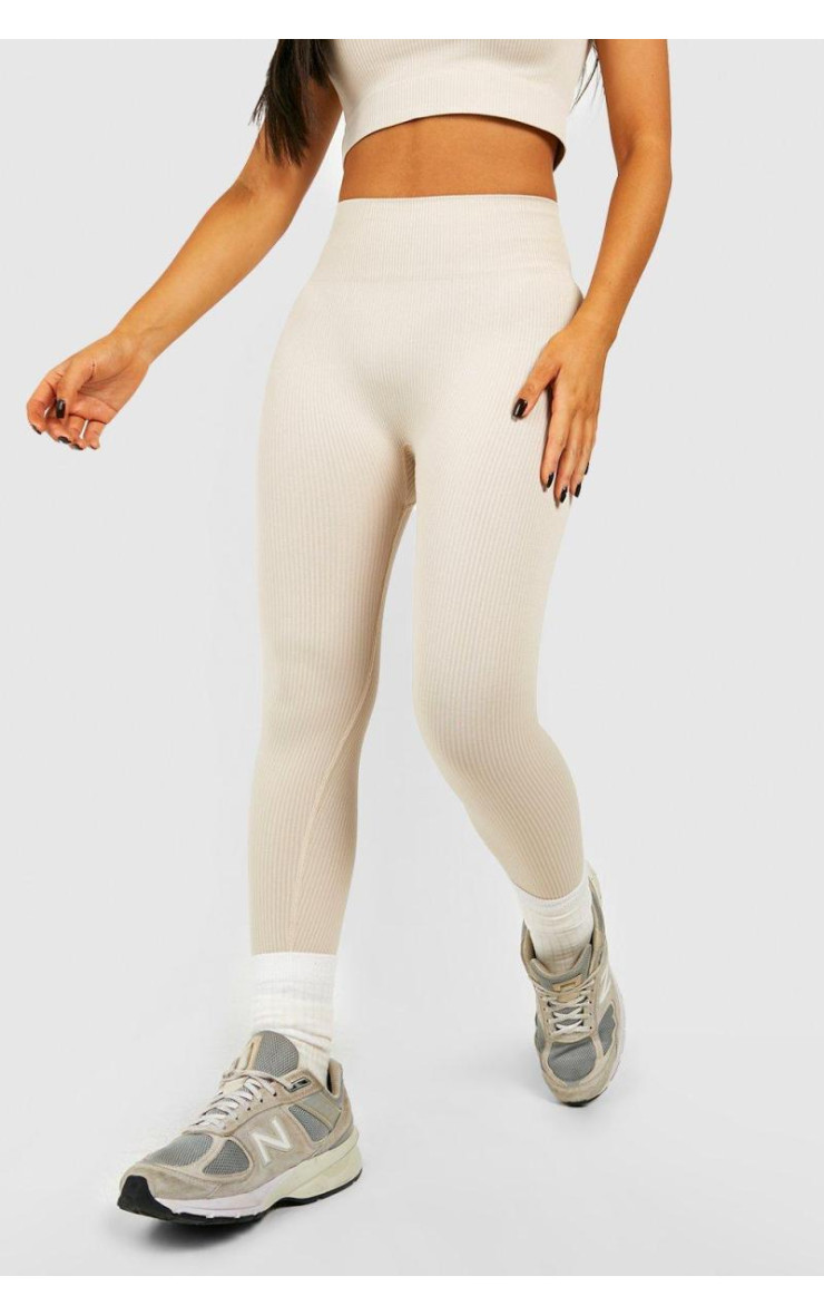 Маленькі безшовні легінси в рубчик