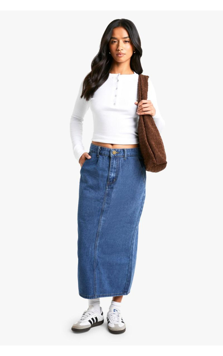 Маленька джинсова спідниця Midaxi