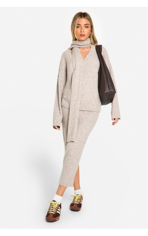 М'яка трикотажна спідниця Midaxi