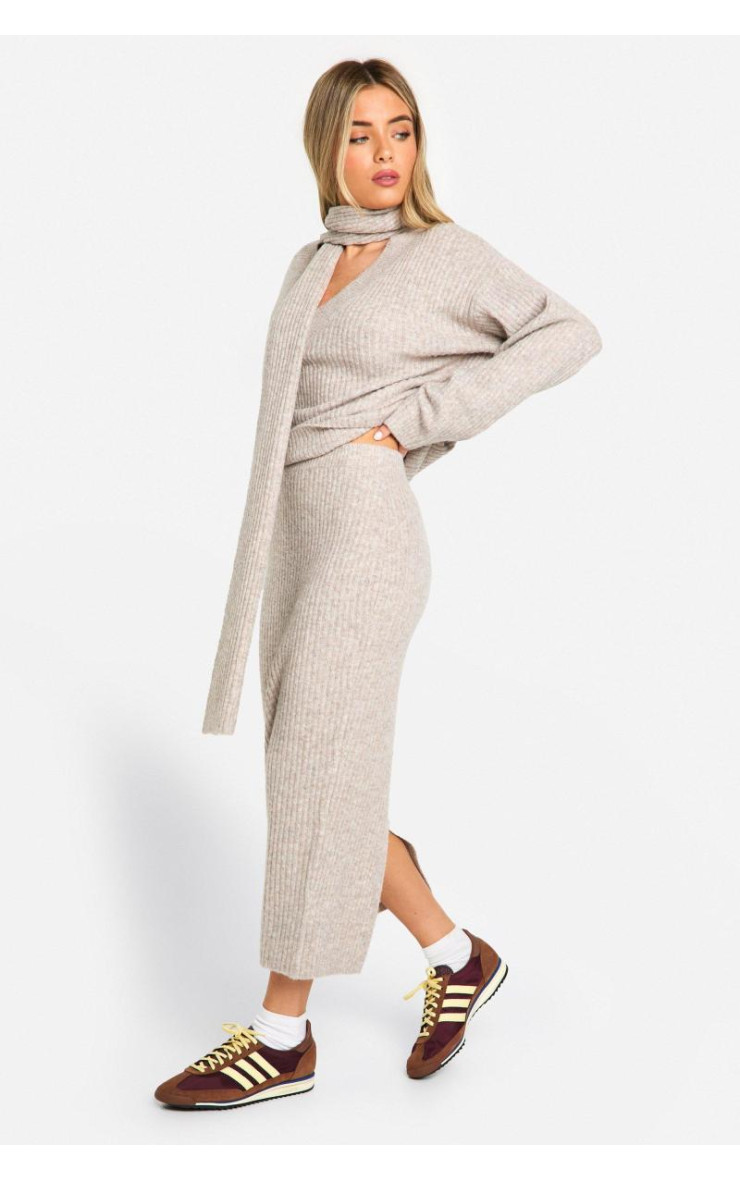 М'яка трикотажна спідниця Midaxi