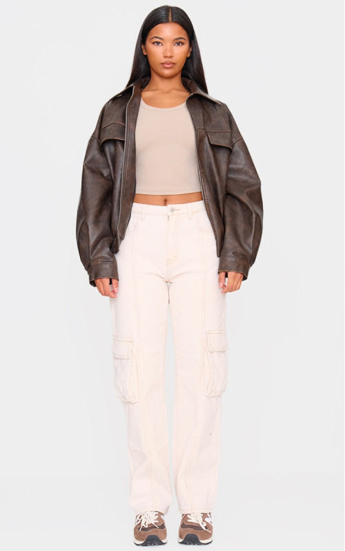 Мішкуваті джинси-бойфренди з кишеньковими деталями Sand Cargo