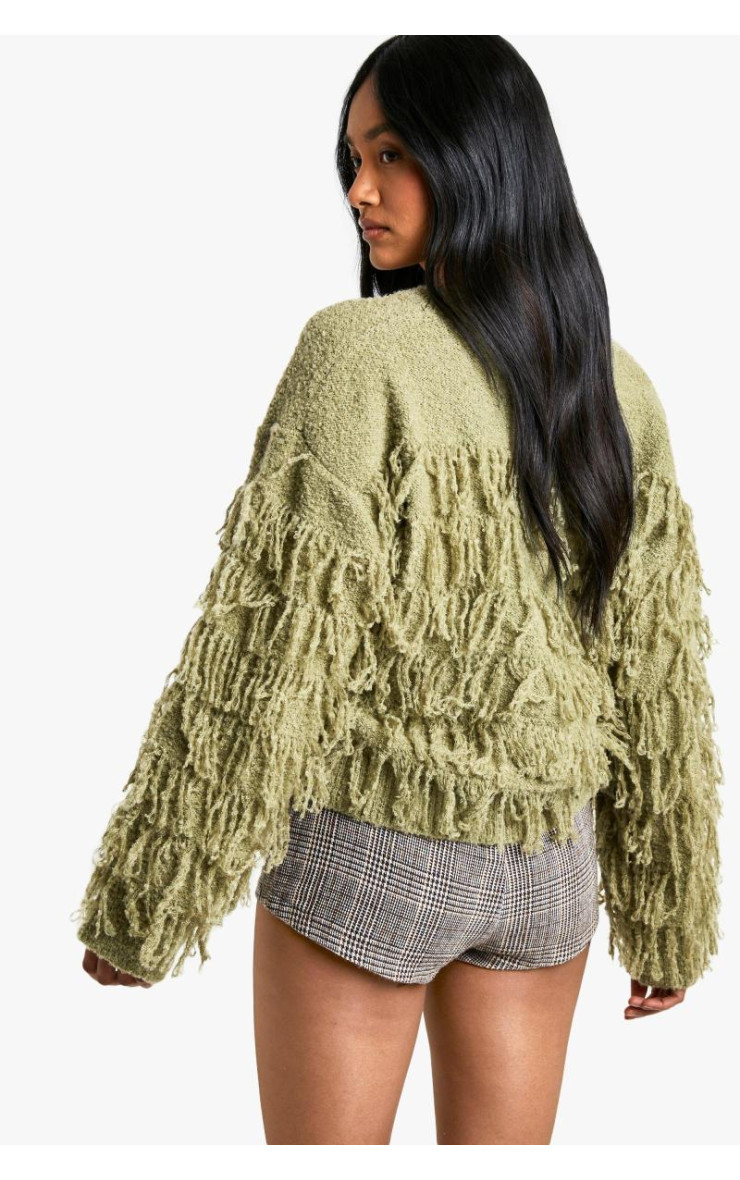 Boucle трикотажна бахрома