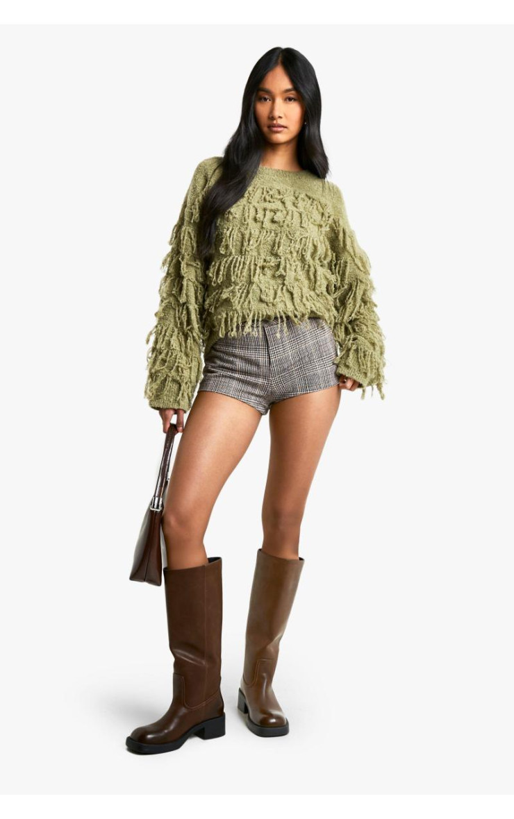 Boucle трикотажна бахрома