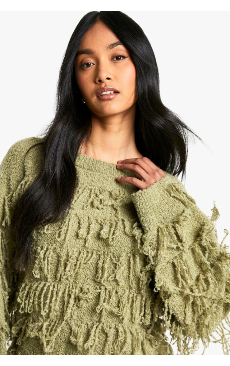 Boucle трикотажна бахрома