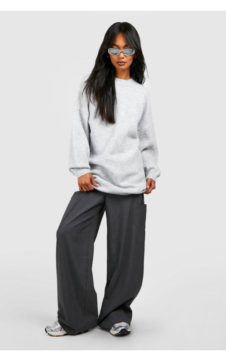 М'який трикотажний довгий джемпер