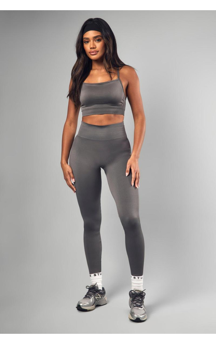 Безшовні легінси в рубчик