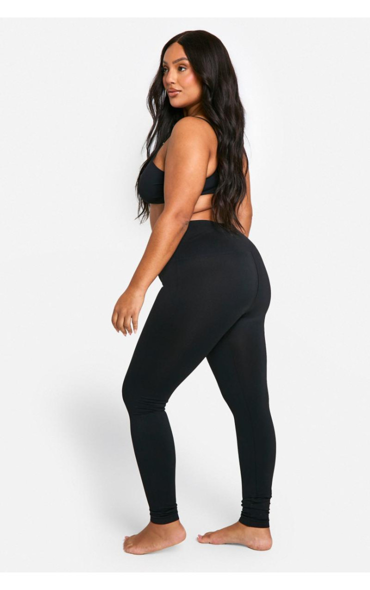 Плюс безшовні легінси з ребрами Tummy Control