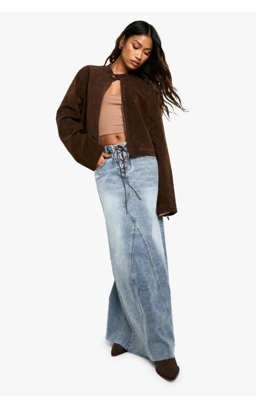 Спідниця максі зі шнурівкою