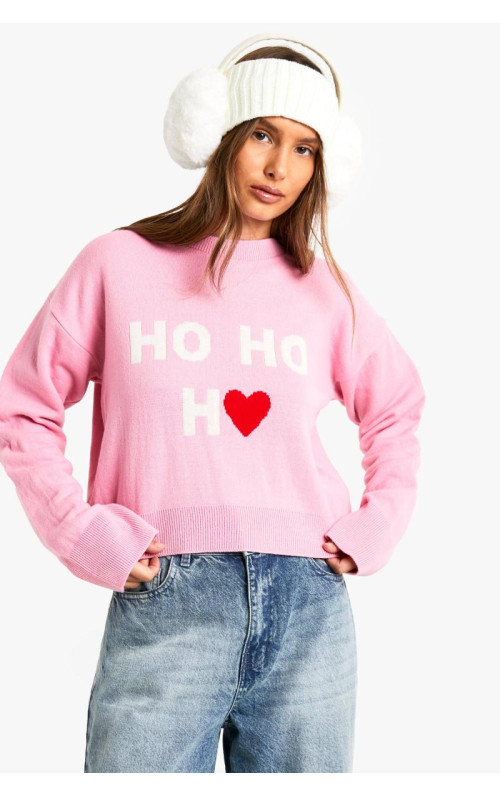 Різдвяний джемпер Ho Ho Ho Crop