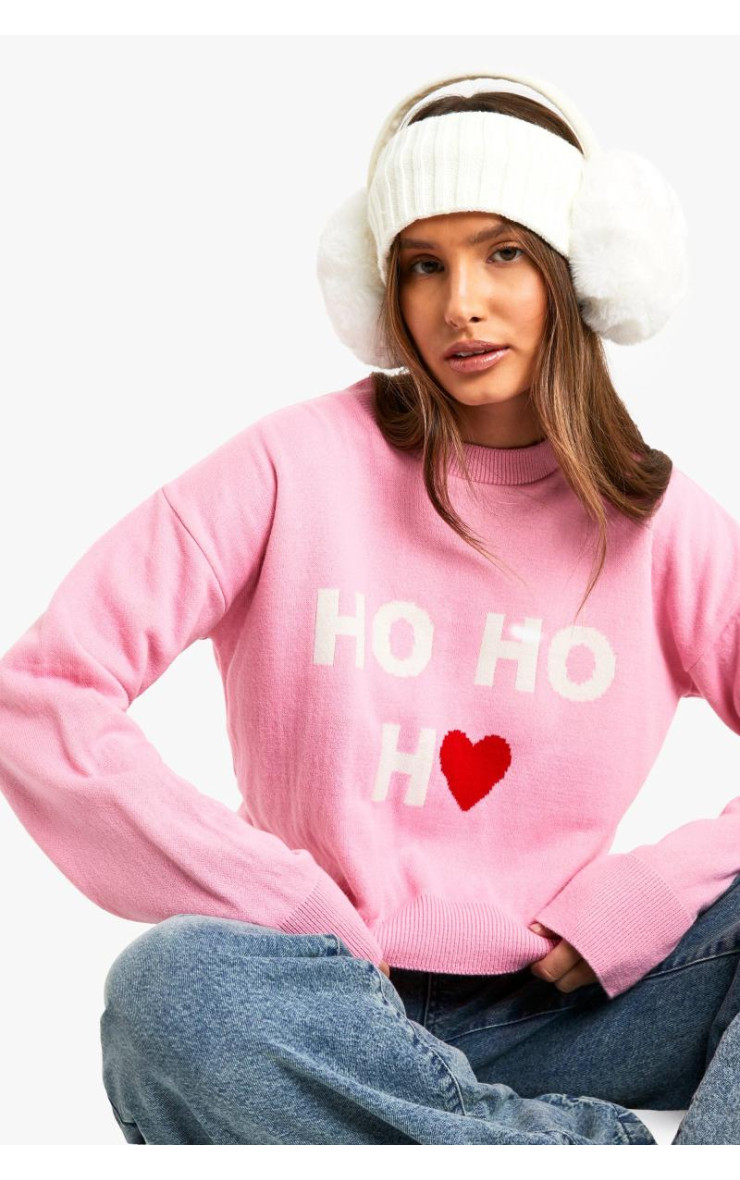 Різдвяний джемпер Ho Ho Ho Crop