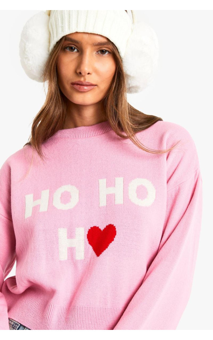 Різдвяний джемпер Ho Ho Ho Crop