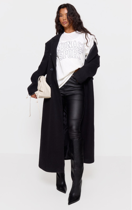 Чорні вузькі джинси з покриттям у формі пісочного годинника