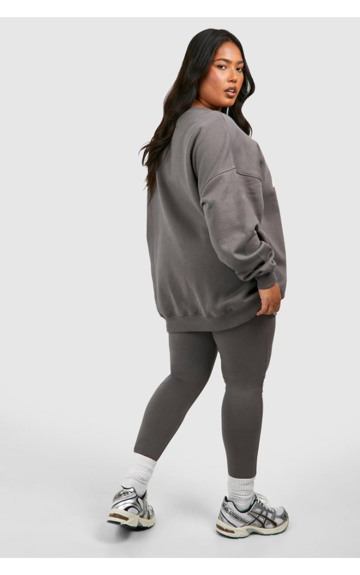 Плюс спортивний костюм Dsgn Studio Slogan Legging