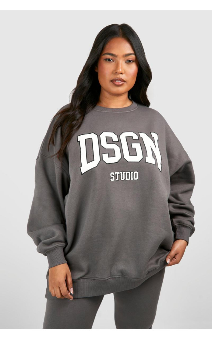 Плюс спортивний костюм Dsgn Studio Slogan Legging