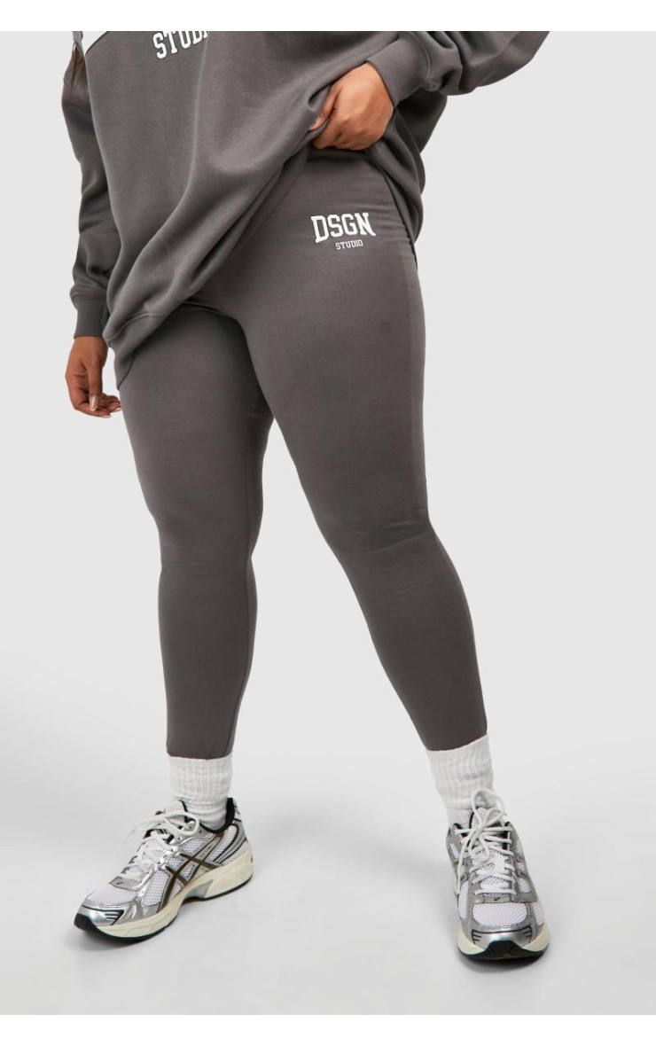 Плюс спортивний костюм Dsgn Studio Slogan Legging