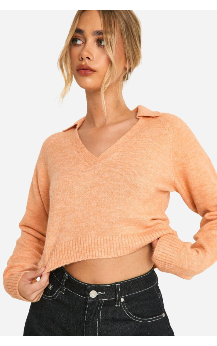 М'який в'язаний тонкий датчик обрізаний перемичок для коміра поло