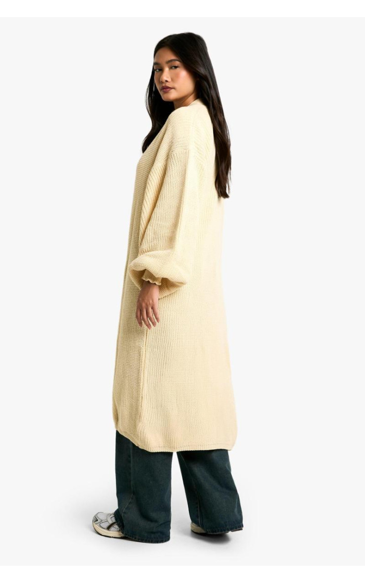 Величезний кардиган з рукавами-балонами