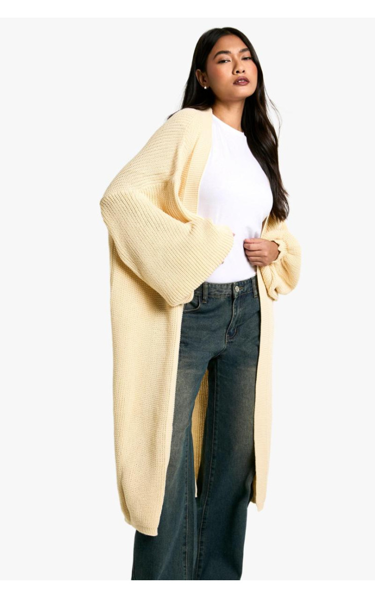 Величезний кардиган з рукавами-балонами