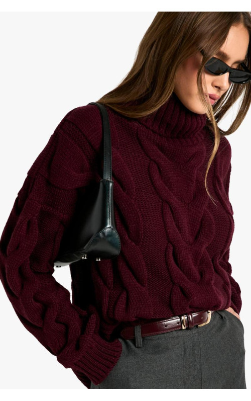 Величезний джемпер із широким вирізом із широким вирізом