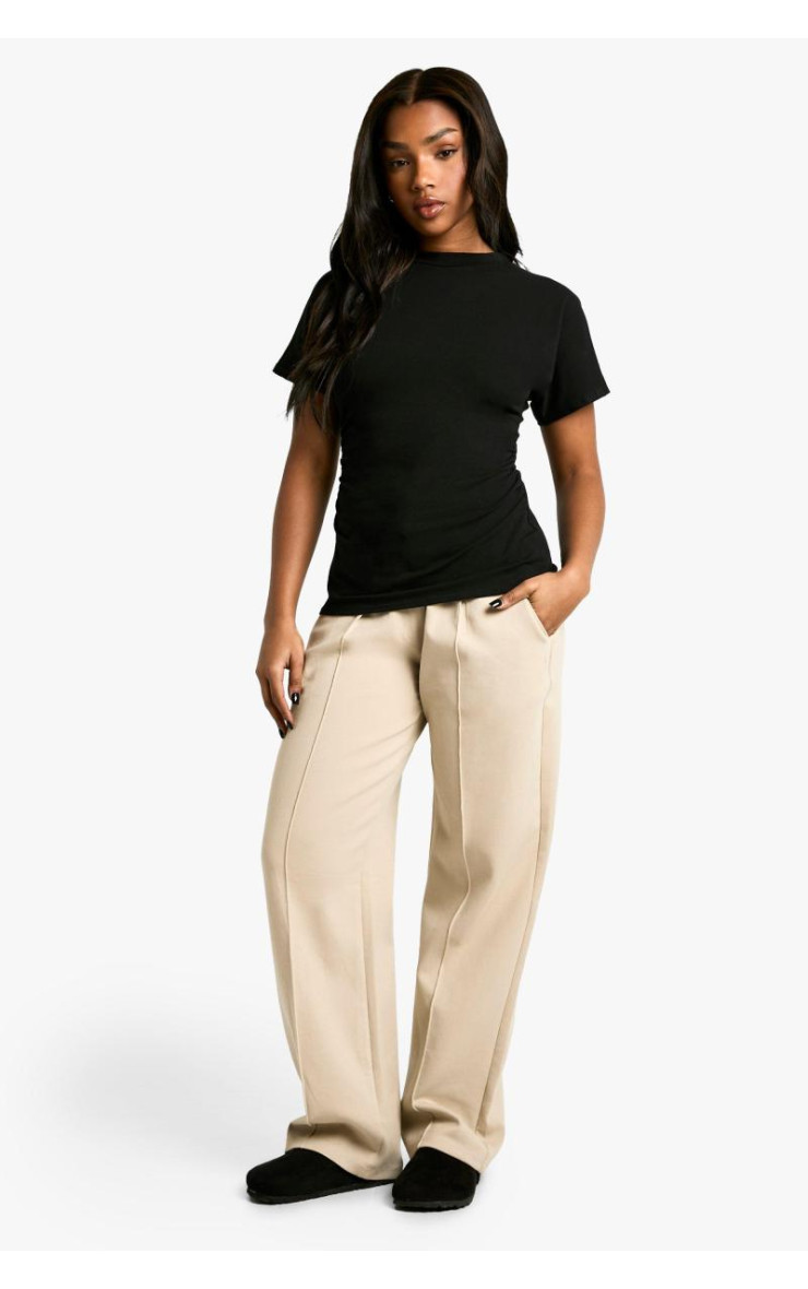 Джерсі Рухедна талія шапка рукава футболка