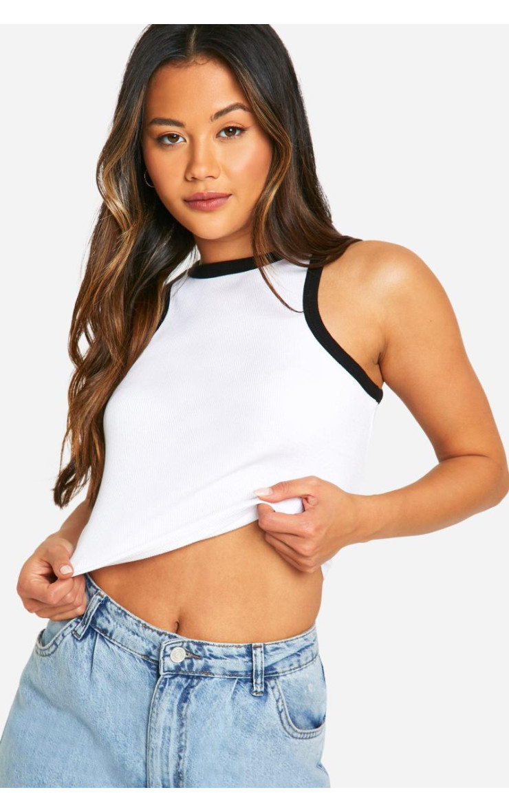 Укорочений жилет із товстою палітуркою Racer Neck