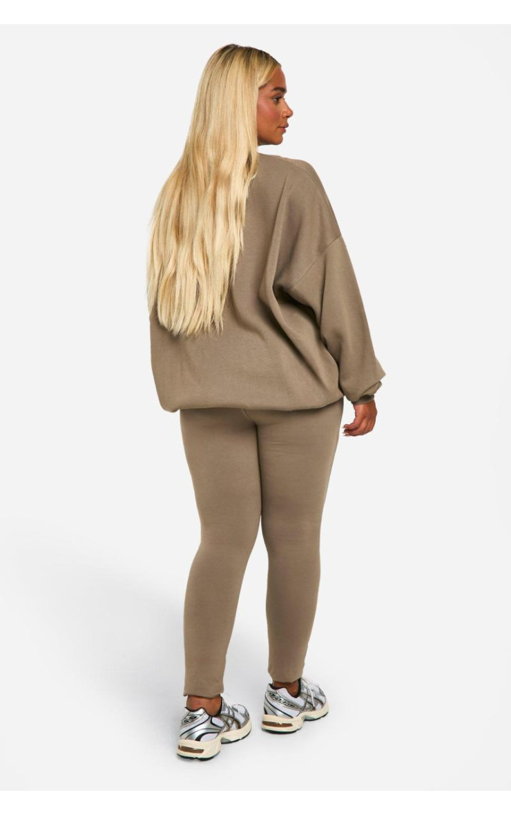 Спортивний костюм легінси з пуховим принтом