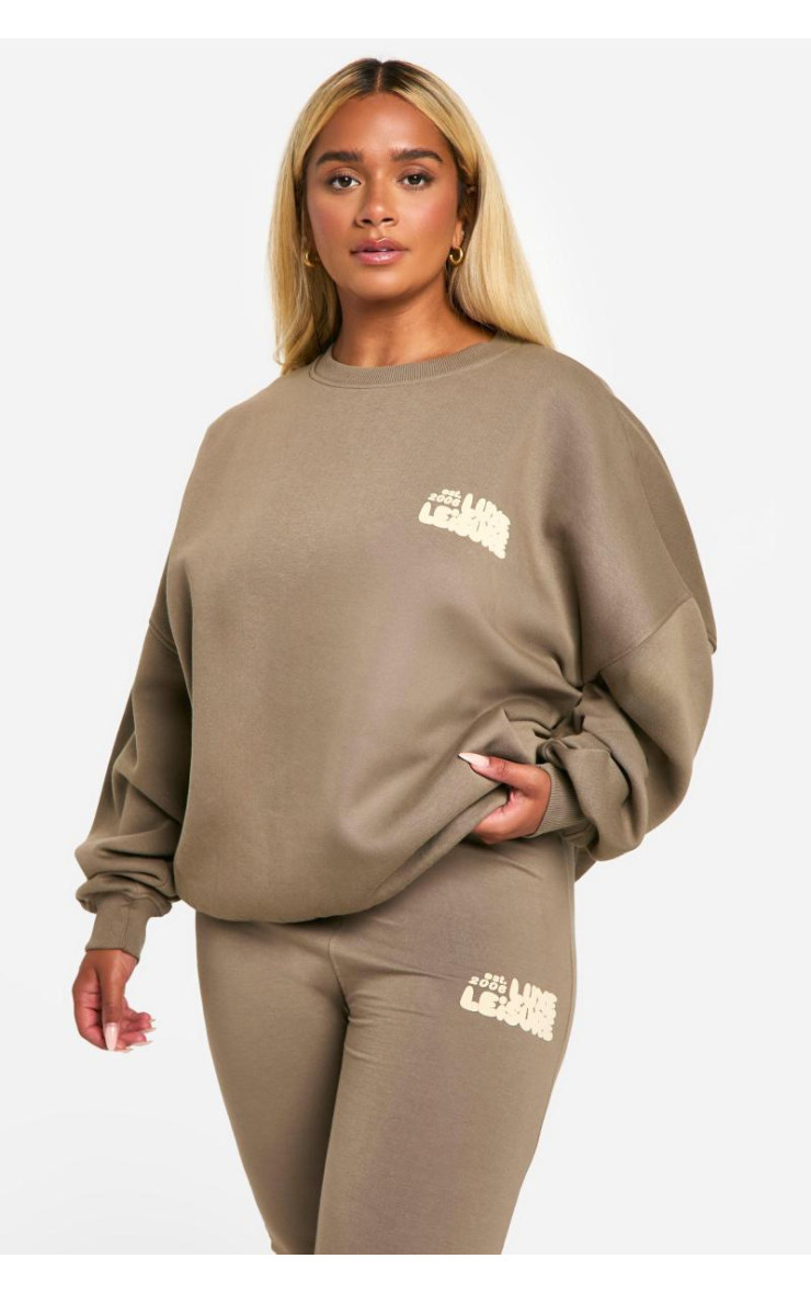 Спортивний костюм легінси з пуховим принтом