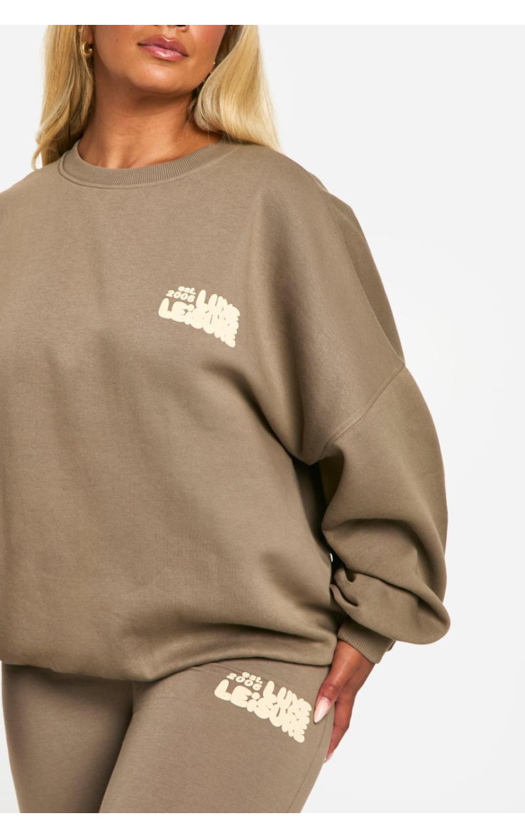 Спортивний костюм легінси з пуховим принтом