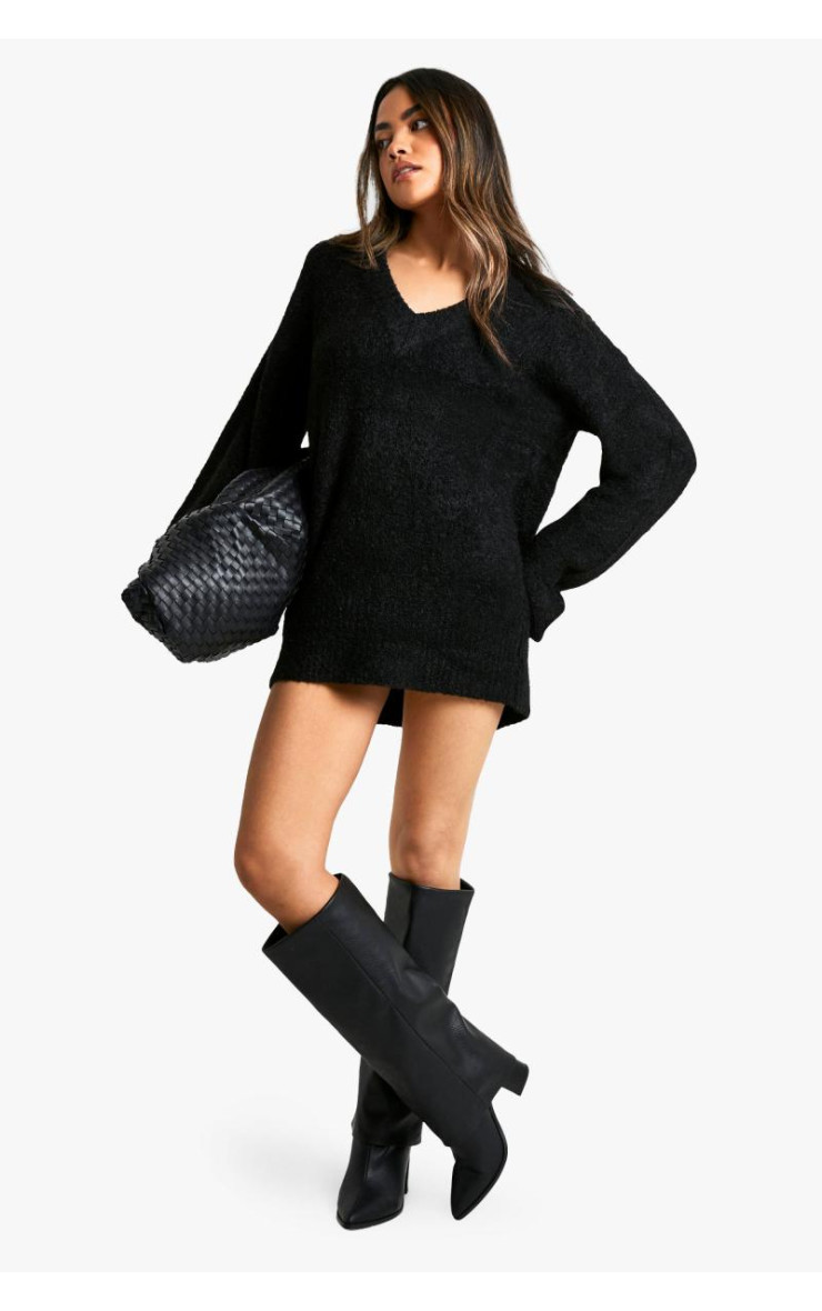 Міні-джемпер Borg з глибоким V-подібним вирізом