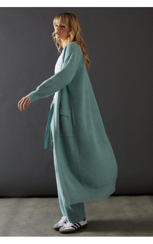 Максі в’язаний край до краю кардиган