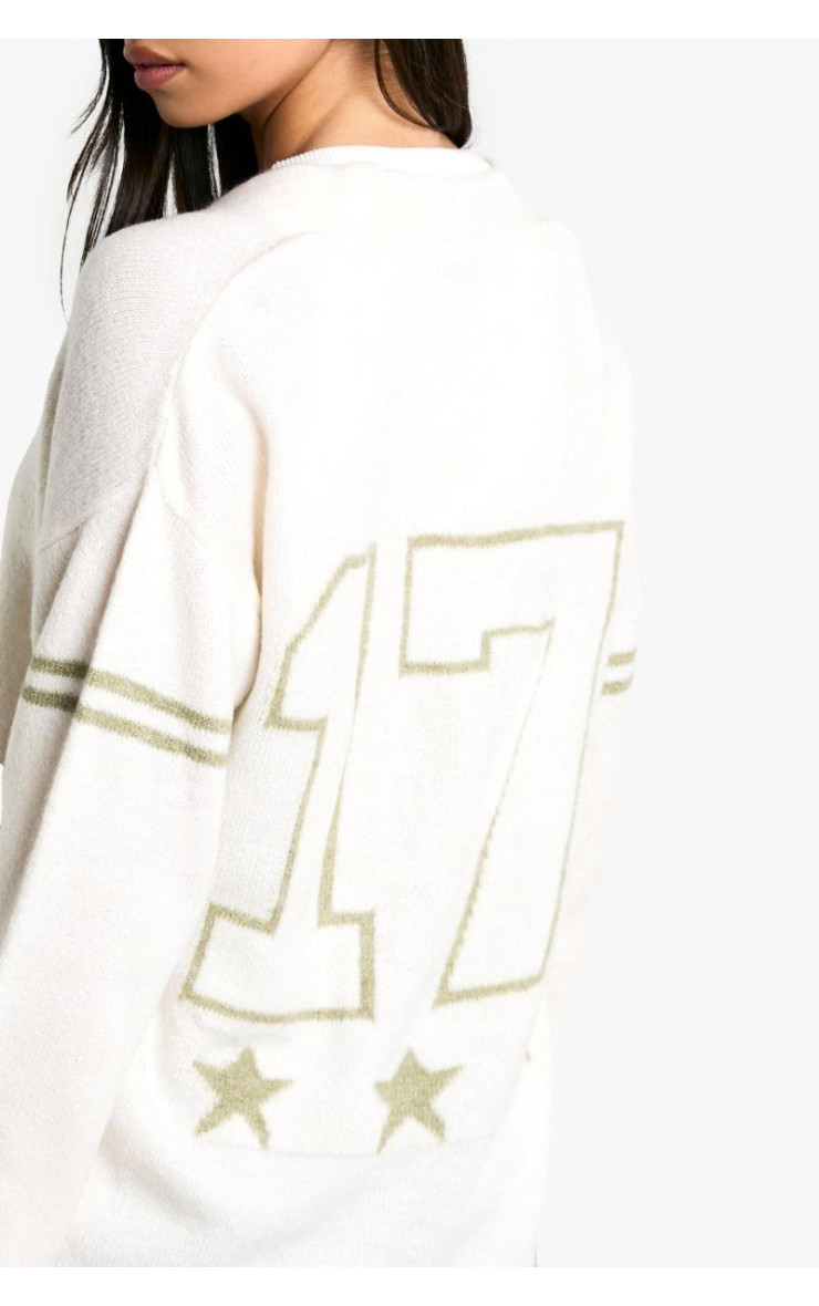 Негабаритний в'язаний хлопець Кардіган